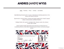 Tablet Screenshot of andreswyss.com